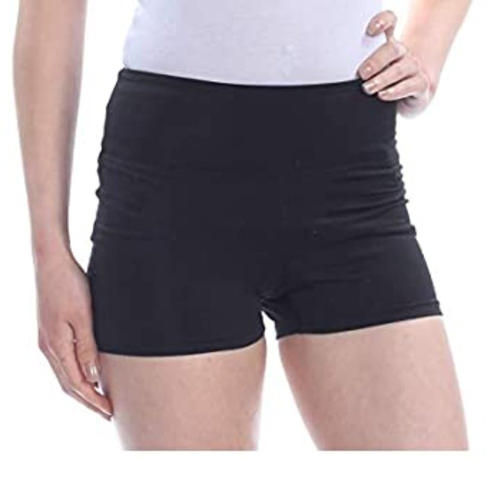The Warm Up by Jessica Simpson women XS compression short black athletic yoga